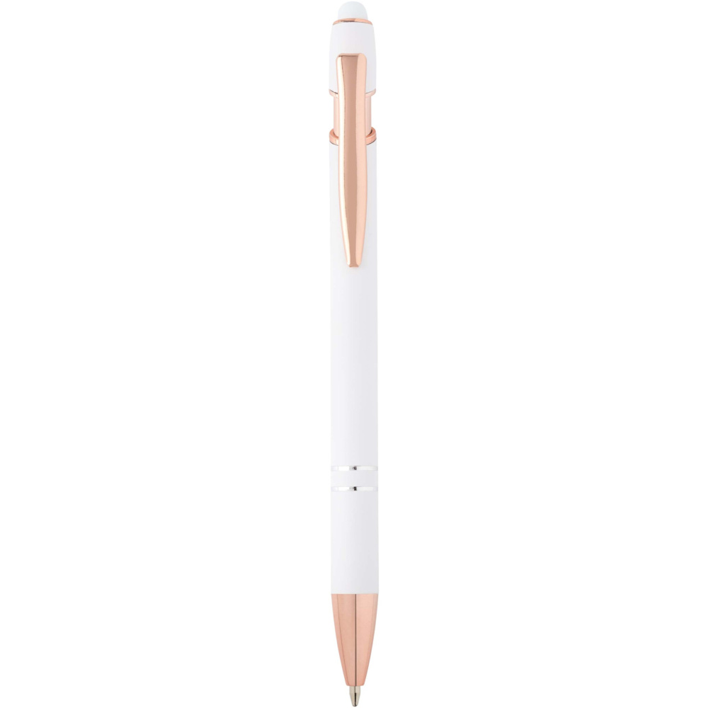 Logo trade promotional giveaways picture of: Nanna ballpoint pen with rose gold finish (blue ink)