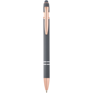 Logo trade promotional gift photo of: Nanna ballpoint pen with rose gold finish (blue ink)