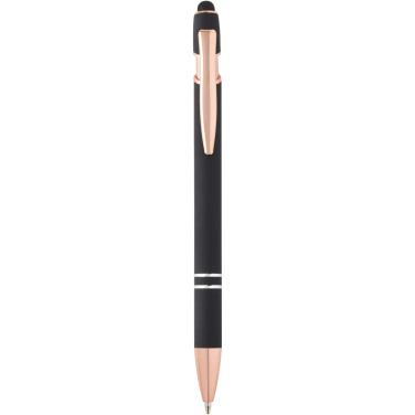 Logo trade promotional merchandise photo of: Nanna ballpoint pen with rose gold finish (blue ink)