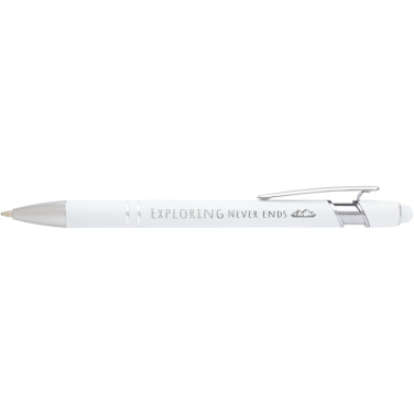 Logo trade advertising products image of: Kish ballpoint pen with silver finish (blue ink)