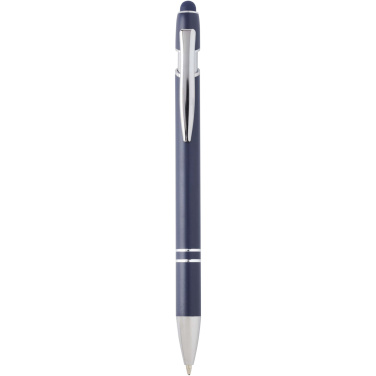 Logo trade promotional gift photo of: Kish ballpoint pen with silver finish (blue ink)