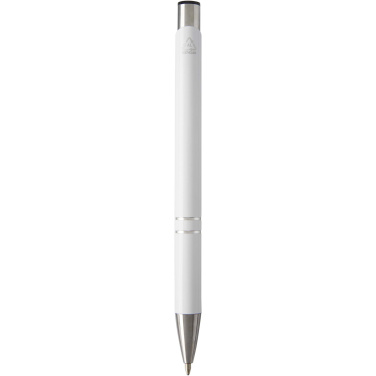 Logotrade promotional product image of: Moneta recycled aluminium ballpoint pen (blue ink)