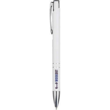 Logotrade promotional product picture of: Moneta recycled aluminium ballpoint pen (blue ink)