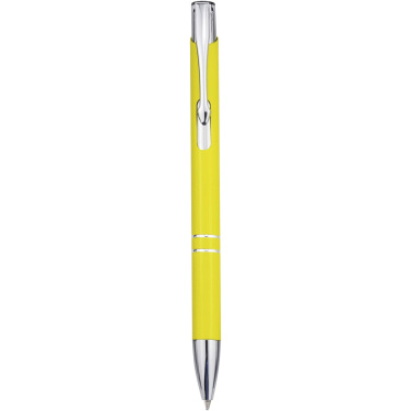 Logo trade advertising products image of: Moneta recycled aluminium ballpoint pen (blue ink)