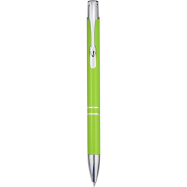 Logo trade promotional products picture of: Moneta recycled aluminium ballpoint pen (blue ink)