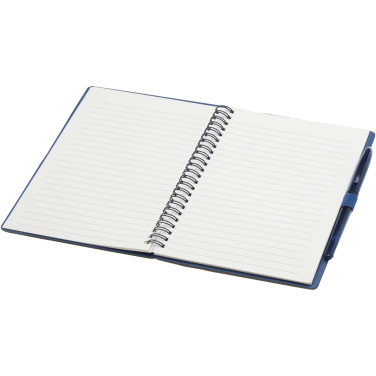 Logo trade corporate gifts image of: Slate reusable soft cover notebook and pen set (black ink)