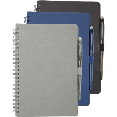 Logotrade promotional item picture of: Slate reusable soft cover notebook and pen set (black ink)