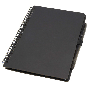 Logo trade promotional items picture of: Slate reusable soft cover notebook and pen set (black ink)