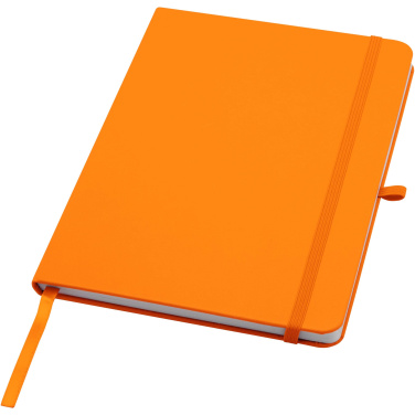 Logo trade corporate gifts picture of: Teak A5 recycled hard cover notebook with lined pages