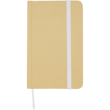 Logotrade promotional product image of: Reed A6 recycled hard cover notebook with plain pages