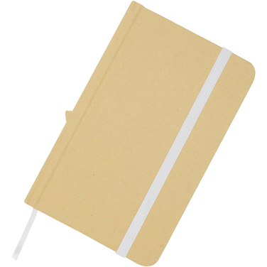 Logotrade promotional item picture of: Reed A6 recycled hard cover notebook with plain pages