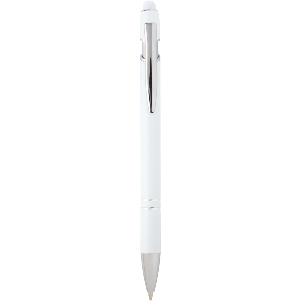 Logo trade corporate gift photo of: Kish ballpoint pen with silver finish (black ink)