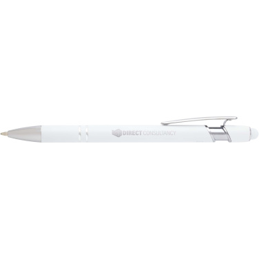 Logotrade corporate gift picture of: Kish ballpoint pen with silver finish (black ink)