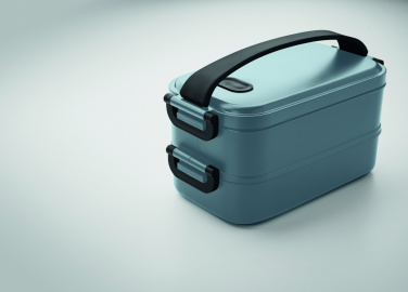 Logo trade promotional merchandise image of: Lunch box in recycled PP