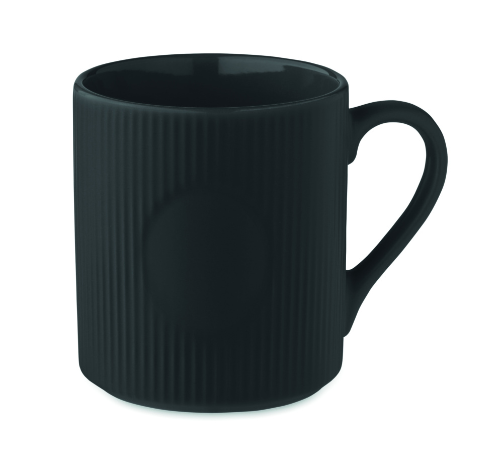 Logotrade promotional giveaway image of: Ribbed ceramic mug mat 340 ml