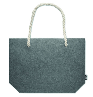 Logotrade promotional item picture of: RPET felt beach bag