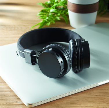 Logotrade promotional item image of: ABS wireless foldable headphone