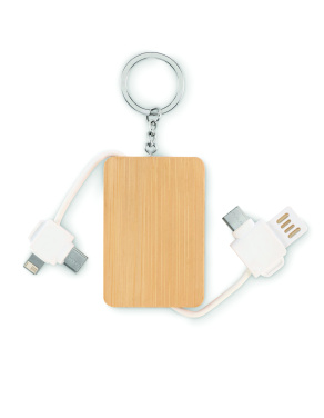 Logotrade advertising products photo of: Key ring charging cable