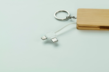 Logo trade corporate gifts picture of: Key ring charging cable