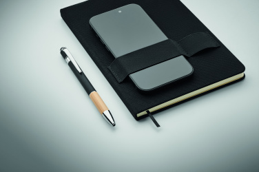 Logotrade promotional item picture of: A5 RPET notebook with pen