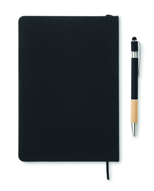 Logotrade promotional merchandise photo of: A5 RPET notebook with pen