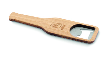 Logo trade business gift photo of: Bamboo bottle opener