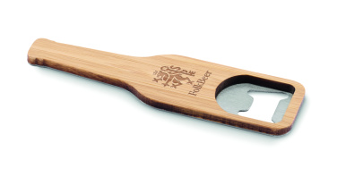 Logo trade promotional giveaways picture of: Bamboo bottle opener