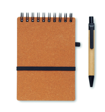 Logotrade promotional giveaways photo of: Recycled notebook with ball pen