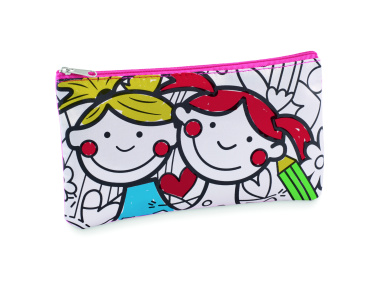 Logo trade promotional products image of: Pencil case with markers