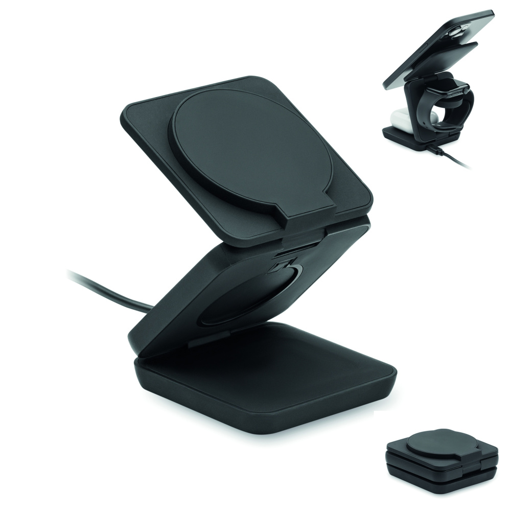 Logotrade advertising product image of: 3in1 foldable charging station