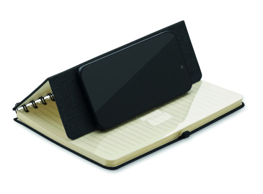 Logo trade promotional merchandise photo of: A5 notebook with phone holder