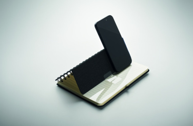 Logo trade promotional gift photo of: A5 notebook with phone holder