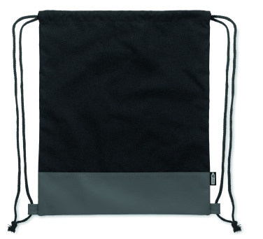 Logo trade promotional product photo of: RPET PU drawstring bag 2 tone