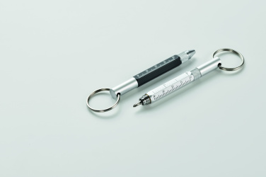 Logo trade promotional merchandise picture of: Key ring with twist action pen