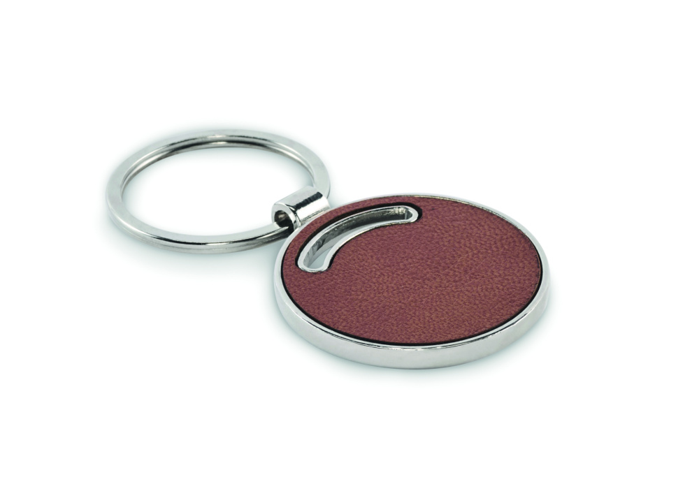 Logo trade corporate gifts image of: Round shape key ring