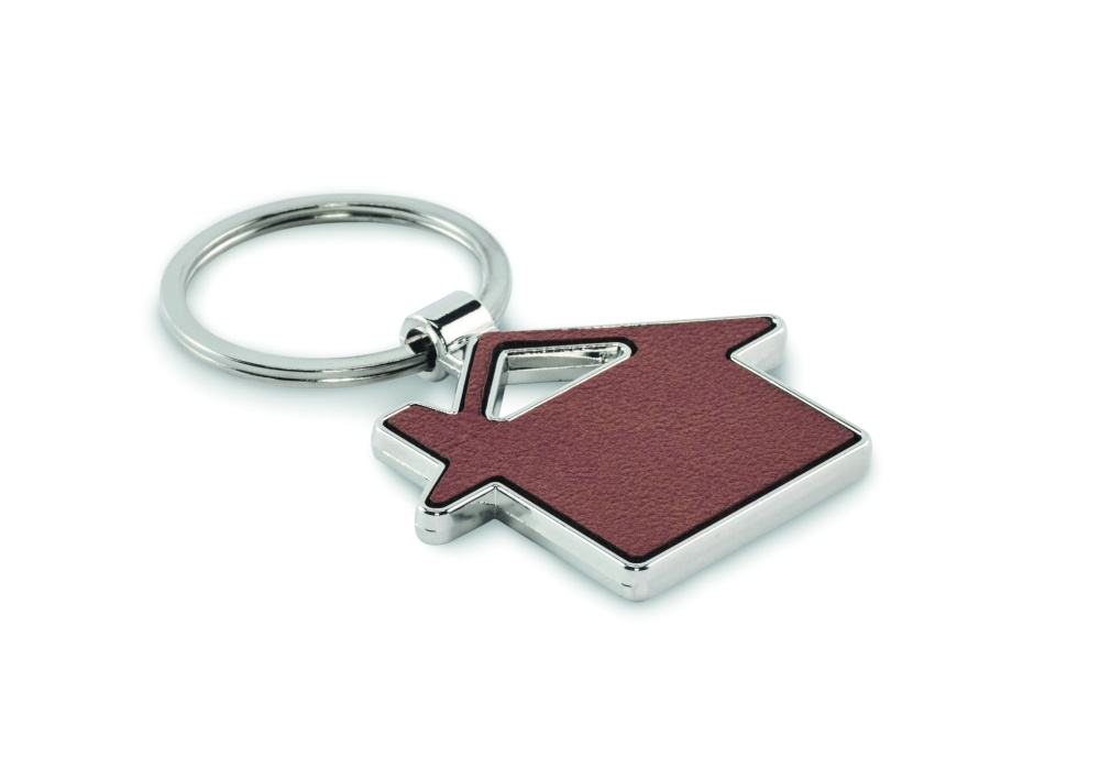 Logotrade promotional item picture of: House shaped key ring