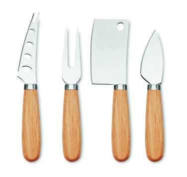 Logo trade corporate gifts picture of: Set of 4 cheese knives