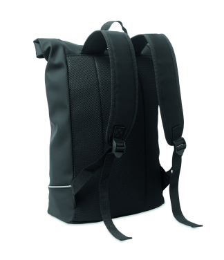 Logo trade promotional products image of: Laptop 15" roll top PU backpack