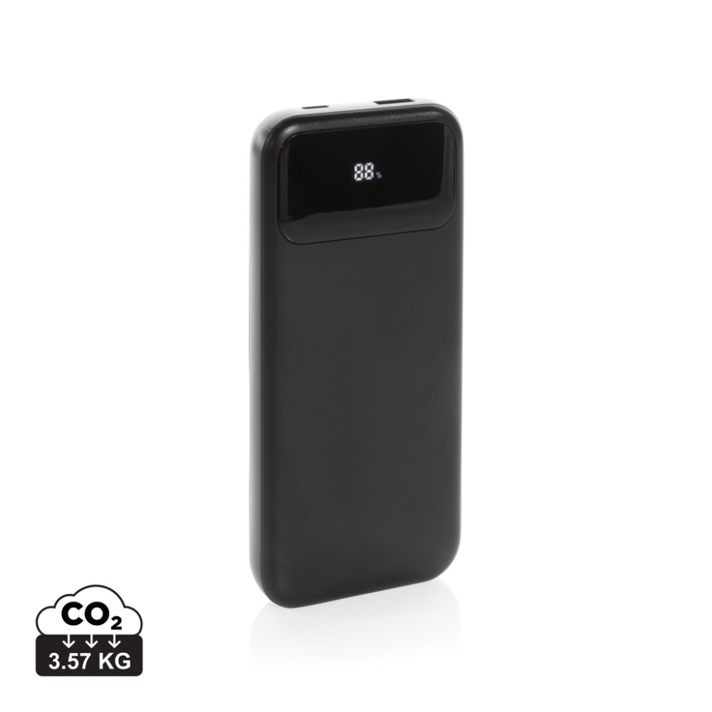 Logotrade promotional item picture of: Turbopack RCS rplastic powerbank 10.000 integrated cables