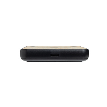 Logotrade promotional merchandise picture of: Zen RCS rplastic 5000 mah 5W magnetic bamboo powerbank