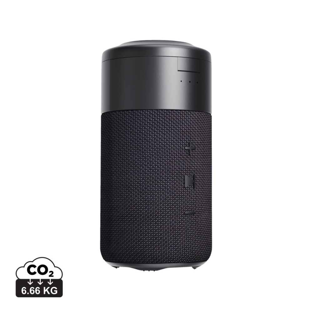 Logo trade promotional gift photo of: Urban Vitamin Anaheim RCS recycled 10W speaker 15W charger