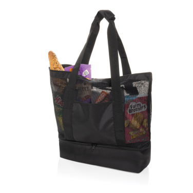 Logo trade corporate gift photo of: Iqlo Aware™ RPET 2-in-1 cooler tote