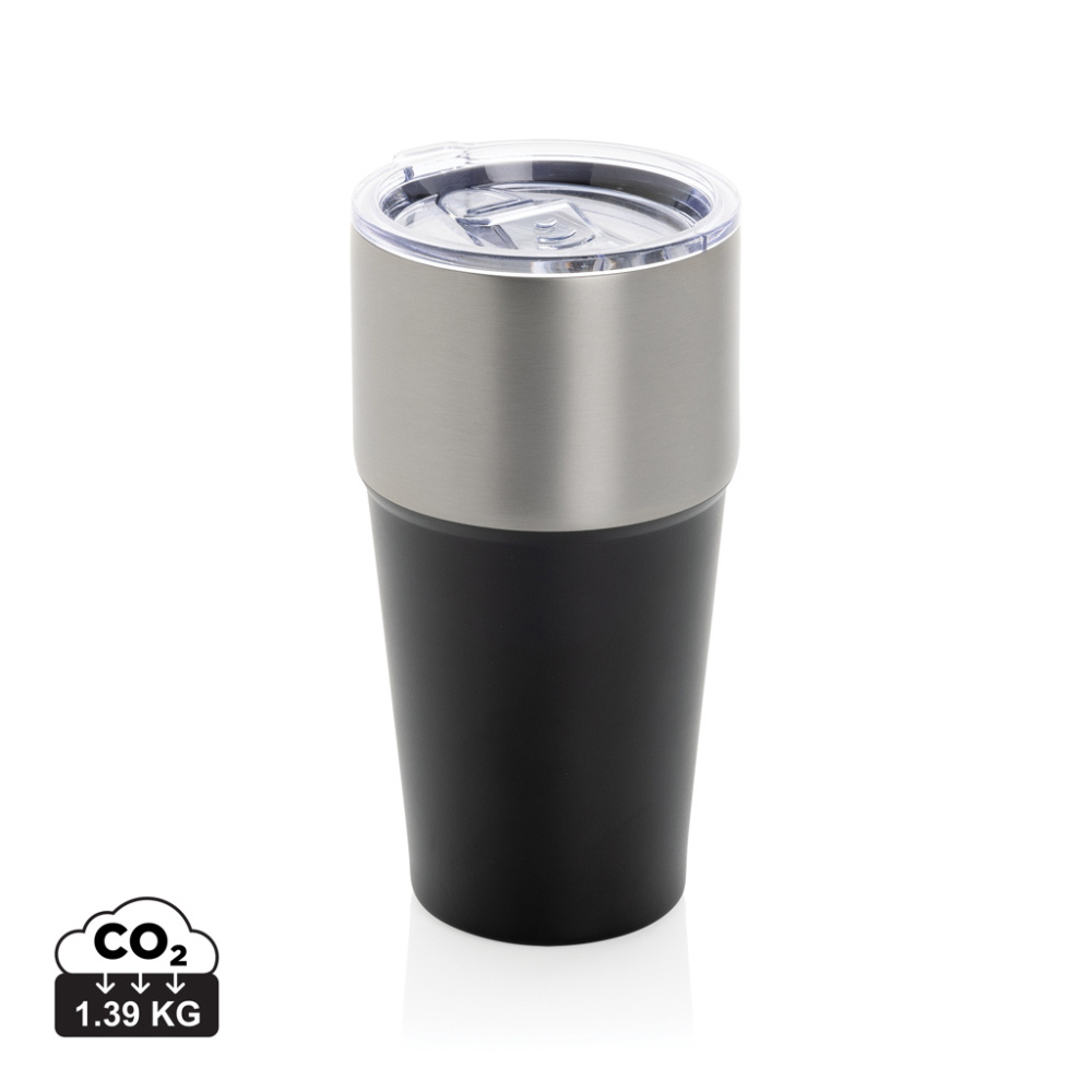 Logotrade advertising products photo of: Fluid RCS certified recycled steel tumbler 500ml