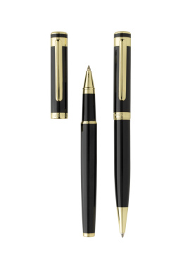 Logotrade promotional merchandise image of: Swiss Peak Luca RCS recycled brass deluxe pen set