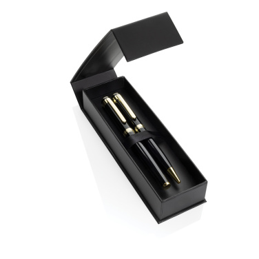 Logo trade advertising product photo of: Swiss Peak Luca RCS recycled brass deluxe pen set