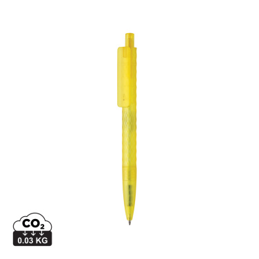 Logo trade promotional gifts picture of: X3 GRS recycled PC plastic pen frosted