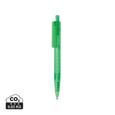 Logo trade promotional items picture of: X3 GRS recycled PC plastic pen frosted