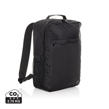 Logo trade promotional merchandise picture of: Swiss Peak Aware™ RPET Essential 15.6 inch laptop backpack