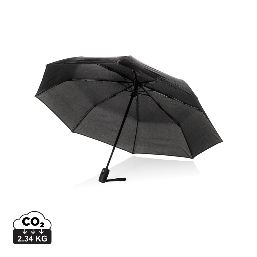 Logotrade promotional gift image of: Swiss Peak Vito Aware™ RPET 21 inch auto open/close umbrella