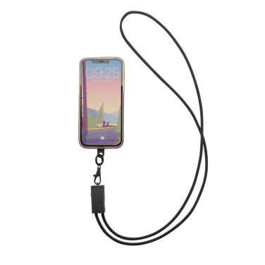 Logotrade promotional item image of: Terra RCS recycled PET phone cord with dual charge cable